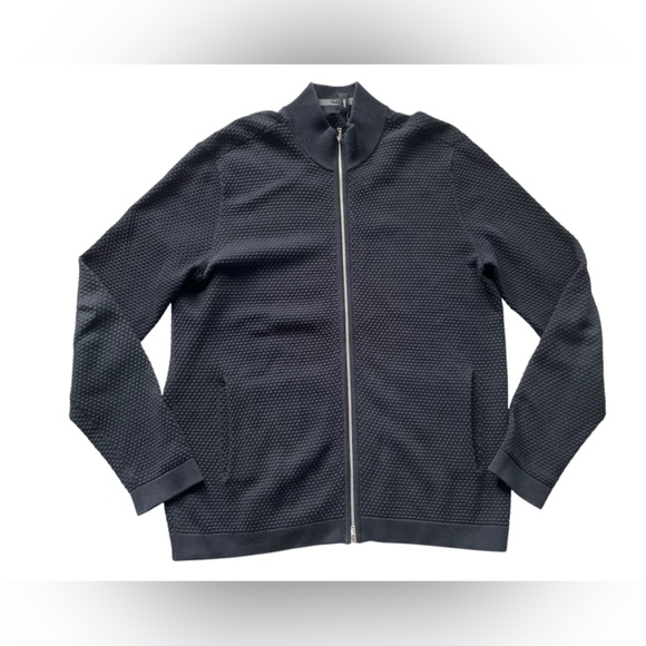 Theory Men's Black Zip Up Sweater - Picture 1 of 6